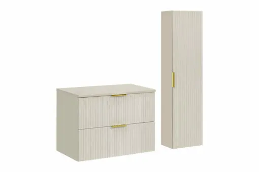 Komplektas 80cm su stalviršiu ir spintelė