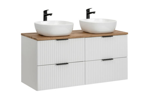 Komplektas 120 cm su stalviršiu ir 2 praustuvai Smile