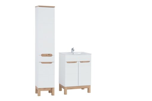 Komplektas 60cm su praustuvu ir spintelė