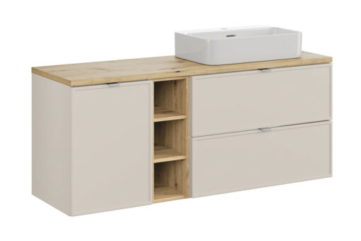 Komplektas 140cm su stalviršiu ir praustuvu Trust