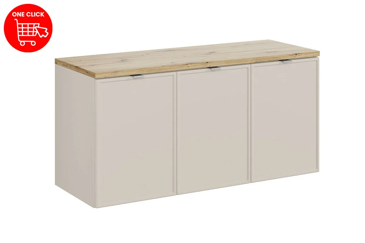 BA-VL100123-2 120 cm komplektas su stalviršiu moderniam vonios interjerui