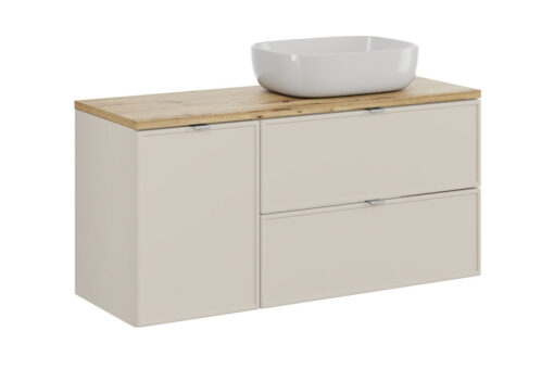 Komplektas 120 cm su stalviršiu ir praustuvas Smile