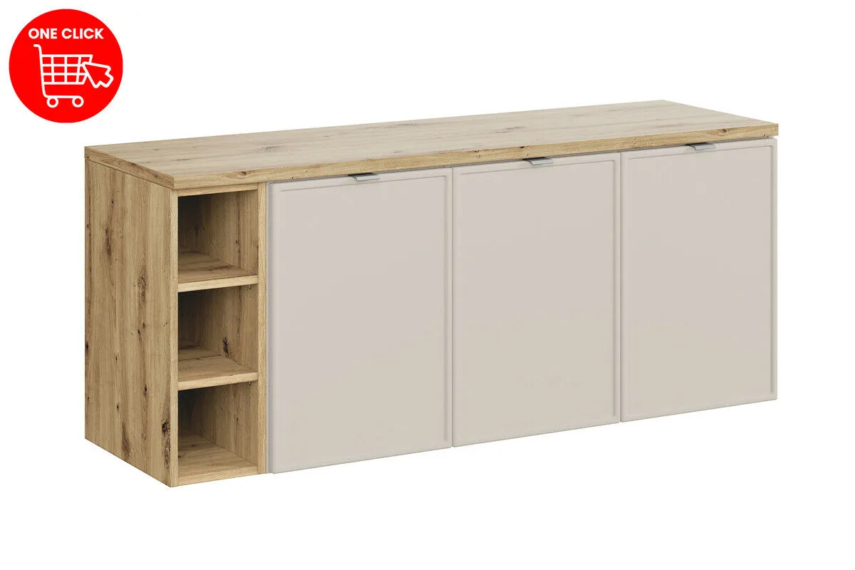 BA-VL100126-2 140 cm komplektas su stalviršiu moderniam vonios kambariui