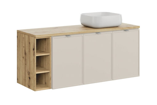 Komplektas 140 cm su stalviršiu ir praustuvas Nika