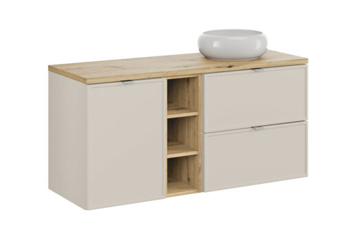 Komplektas 120 cm su stalviršiu ir praustuvas Wiki