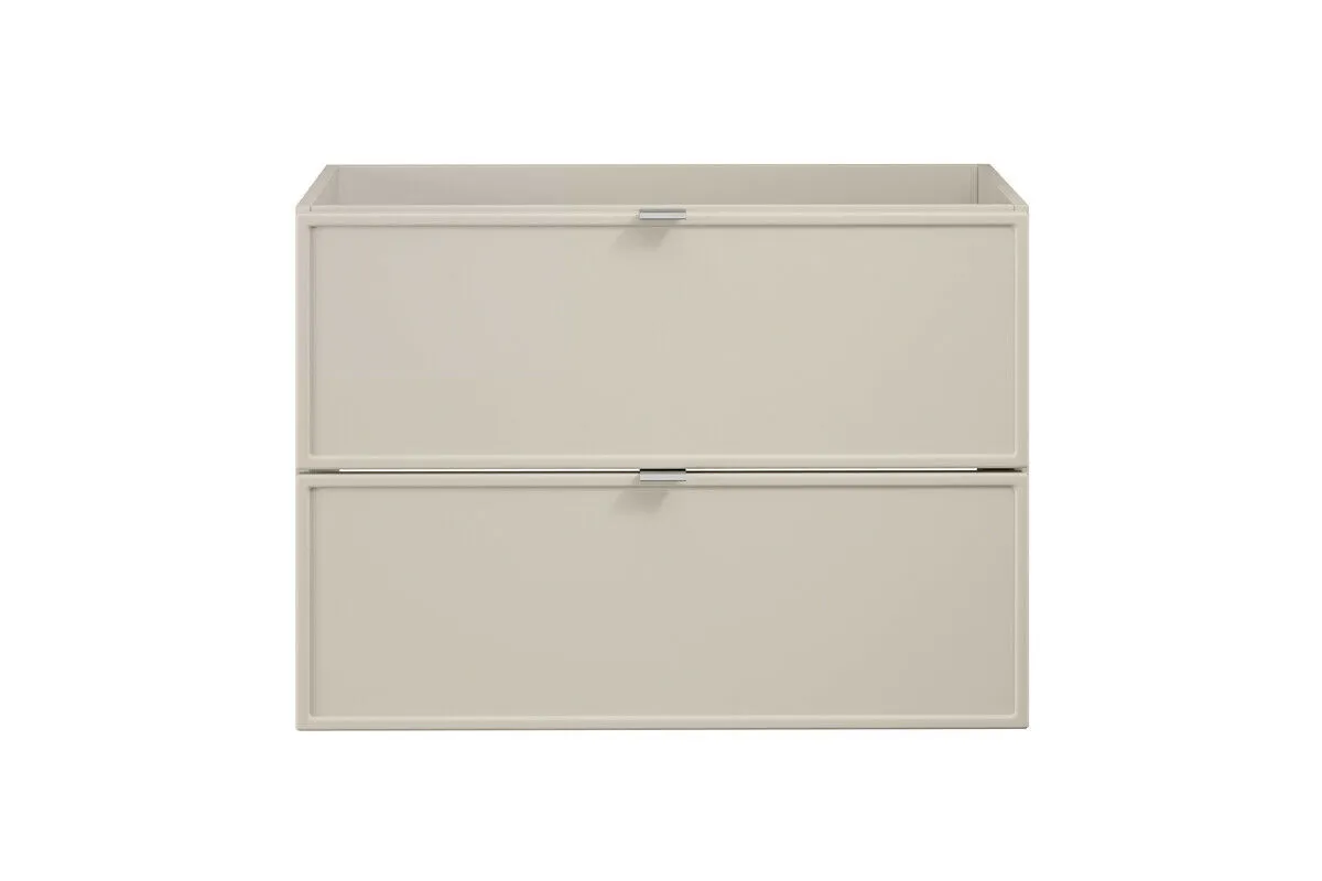 BA-VL100132-2 80 cm praustuvės spintelė su dviem stalčiais moderniam vonios kambariui