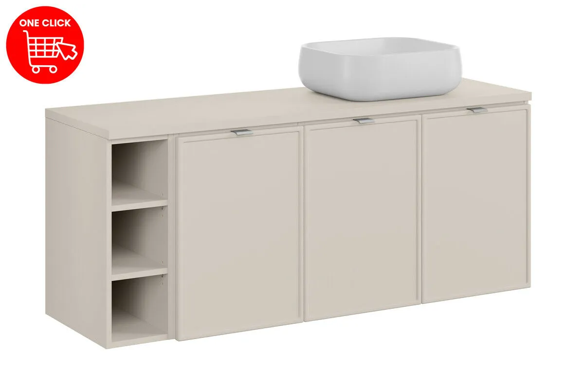 BA-VL100143-2 140 cm Nika vonios komplektas su stalviršiu ir praustuvu