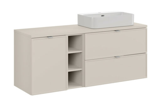 Komplektas 140cm su stalviršiu ir praustuvu Trust