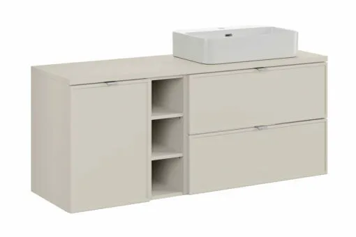 Komplektas 140cm su stalviršiu ir praustuvu Trust