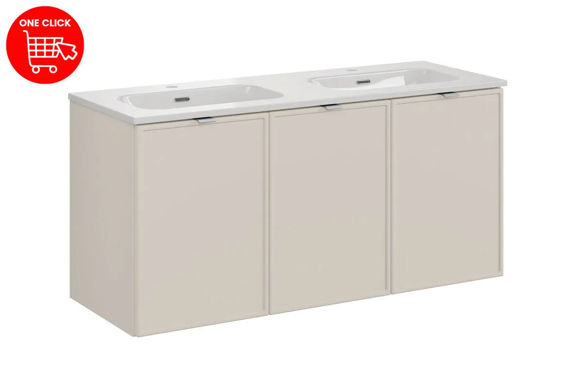 BA-VL100146-2 120 cm FLY komplektas su praustuvu moderniam vonios kambariui