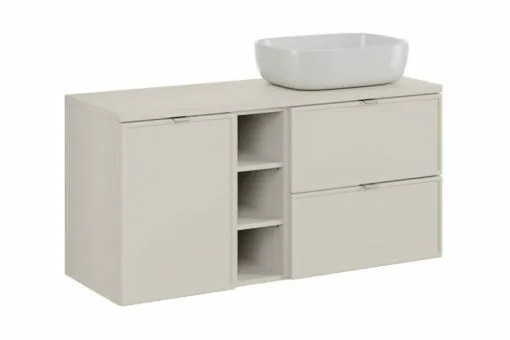 Komplektas 120 cm su stalviršiu ir praustuvas Smile