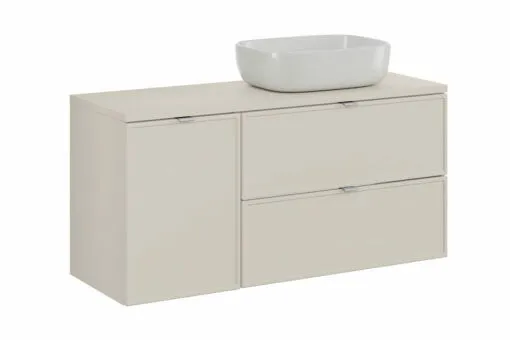 Komplektas 120 cm su stalviršiu ir praustuvas Smile