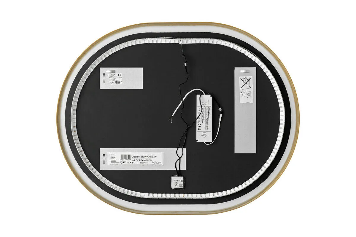 BA-VL100368-3 Modernus veidrodis su LED apšvietimu vonios kambariui