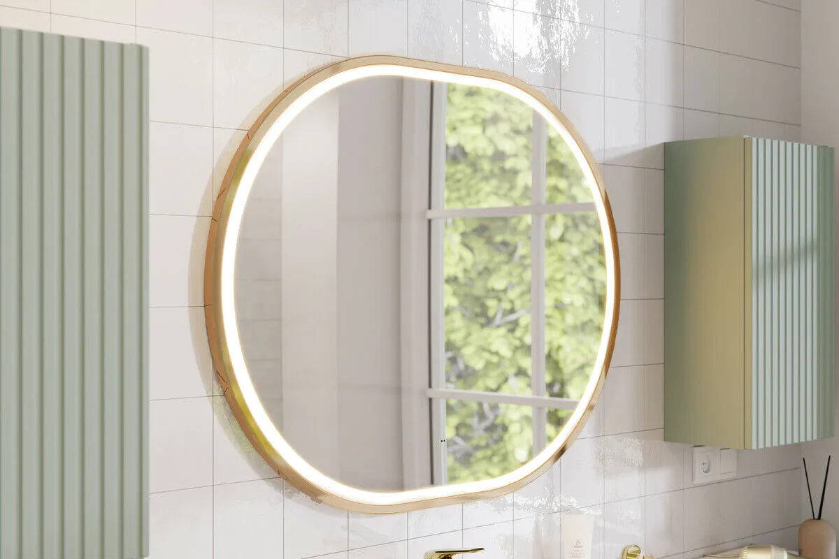 BA-VL100368-4 Modernus veidrodis su LED apšvietimu ir elegantišku dizainu