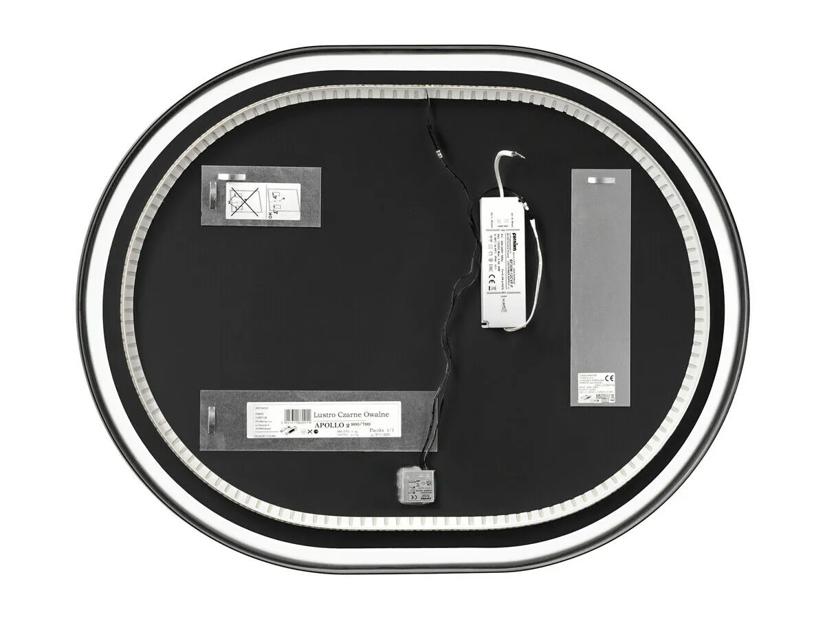 BA-VL100370-3 Modernus veidrodis su LED apšvietimu vonios kambariui