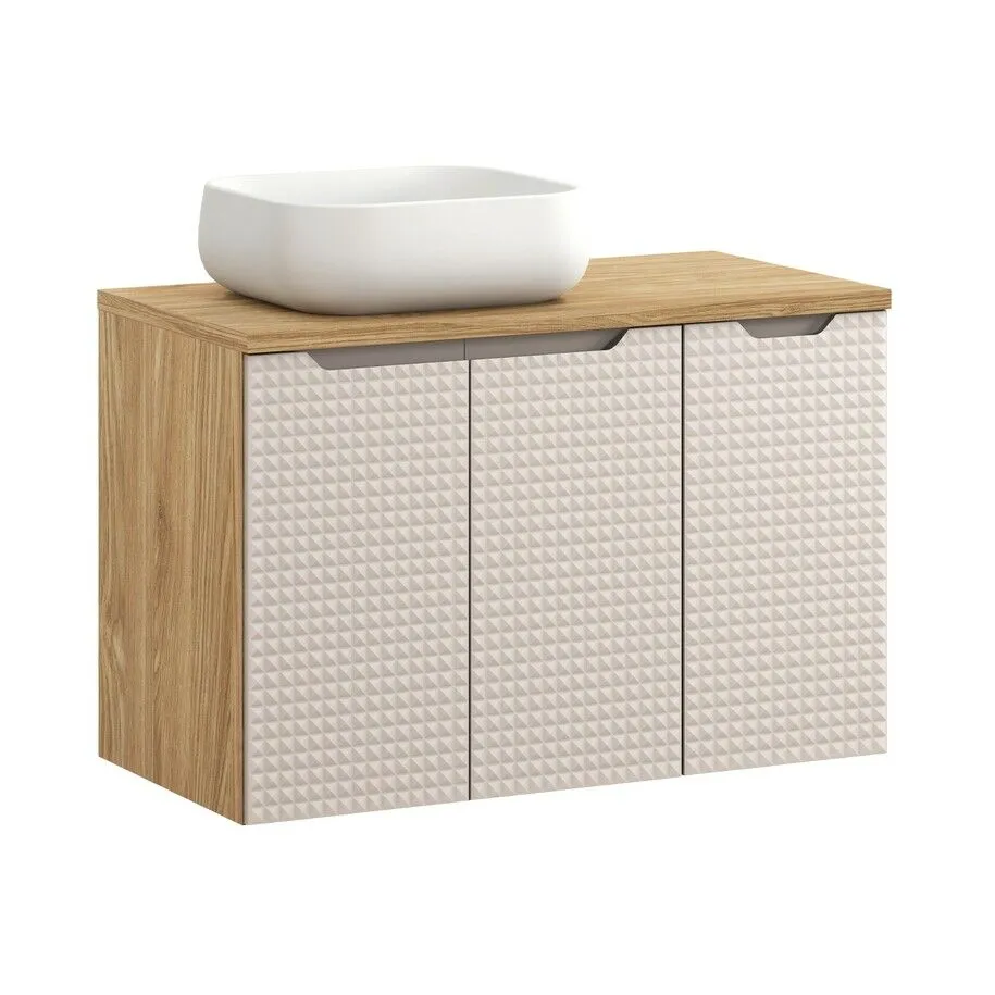 BA-VL100392-1 Komplektas 90cm su stalviršiu ir praustuvu Nika