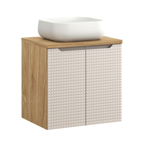 Komplektas 60 cm su stalviršiu ir praustuvas Nika