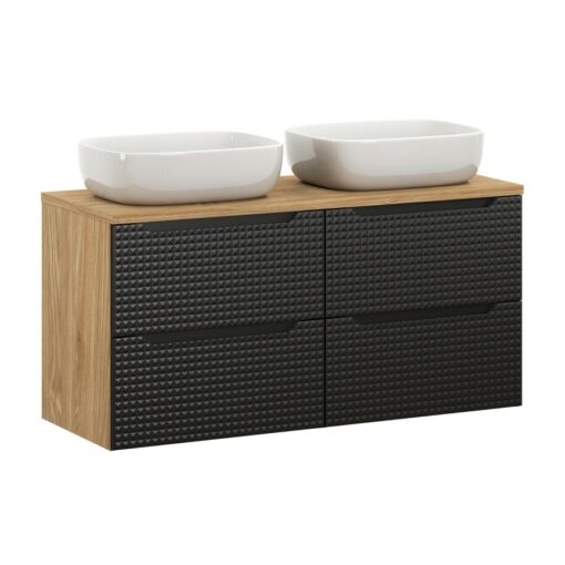 Komplektas 120 cm su stalviršiu ir 2 praustuvai Smile