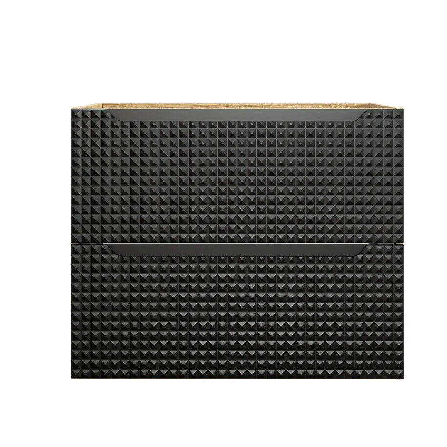 BA-VL100470-2 70 cm praustuvės spintelė su dviem stalčiais voniai