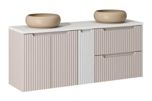 Komplektas 140 cm su stalviršiu ir 2 praustuvai Wiki