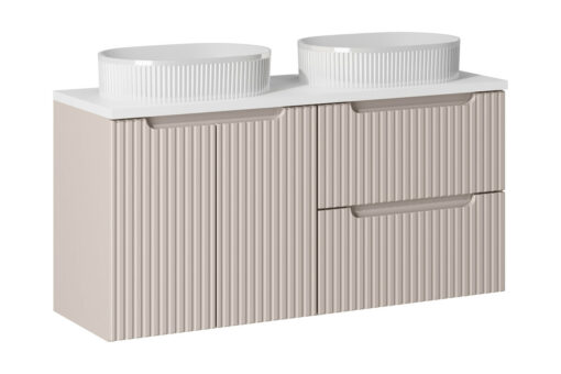 Komplektas 120 cm su stalviršiu ir 2 praustuvai Beyond