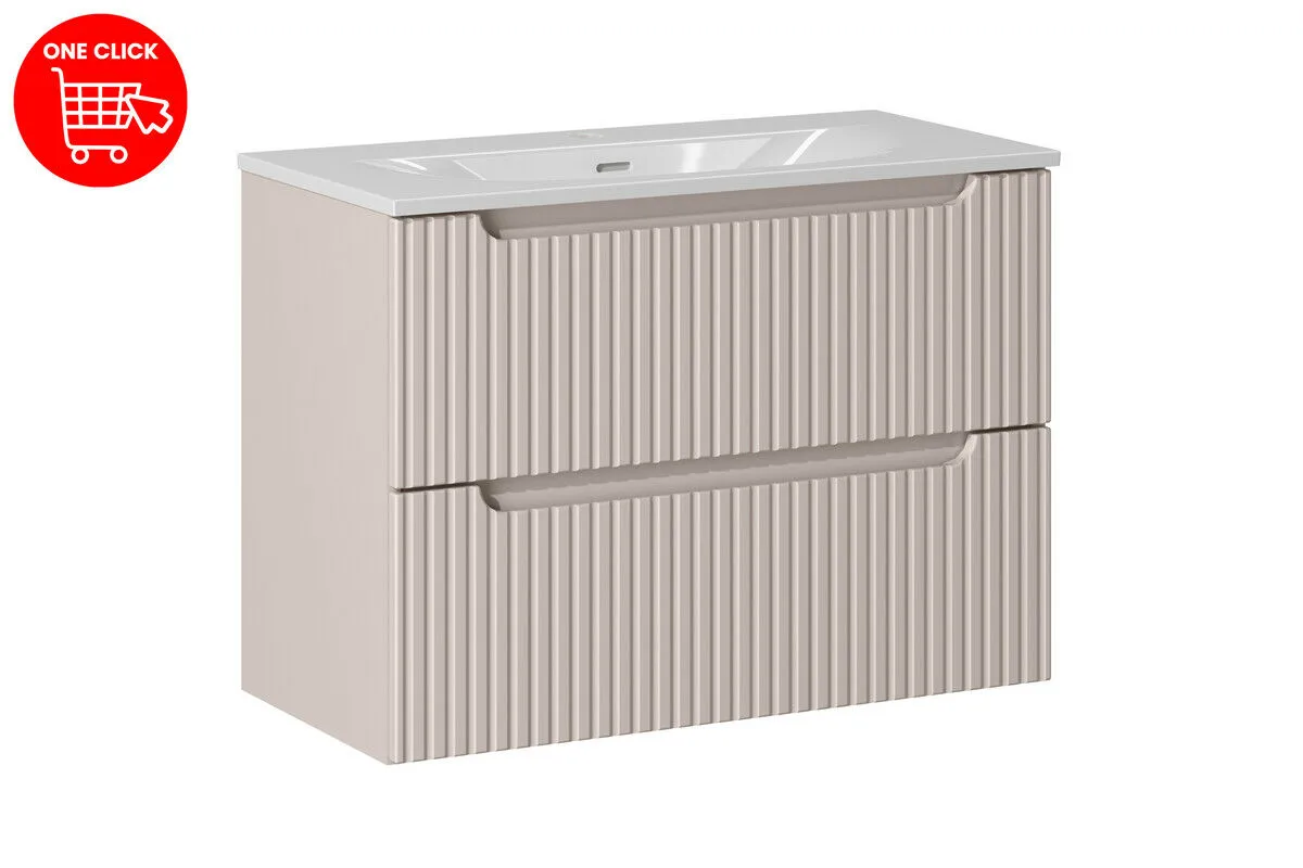 BA-VL100589-2 80 cm SKY komplektas su moderniu praustuvu voniai