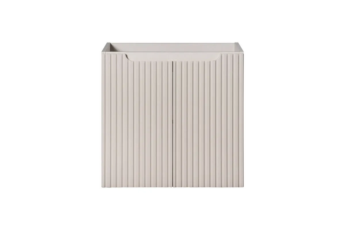 BA-VL100612-2 Balta spintelė praustuvei 60 cm su dvejomis durelėmis