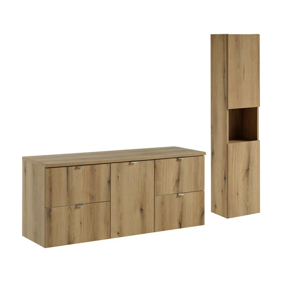BA-VL100623-1 Komplektas 140cm su stalviršiu ir spintelė