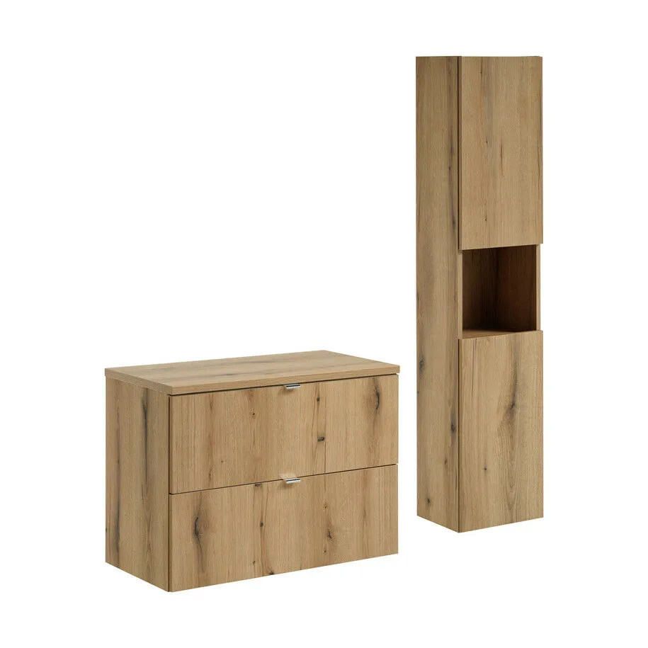 BA-VL100638-1 Komplektas 80cm su stalviršiu ir spintelė