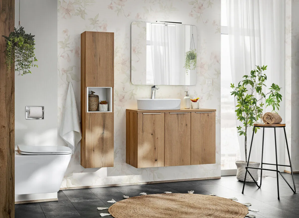 BA-VL100670-8 Aukšta spintelė su dviem durelėmis moderniam interjerui