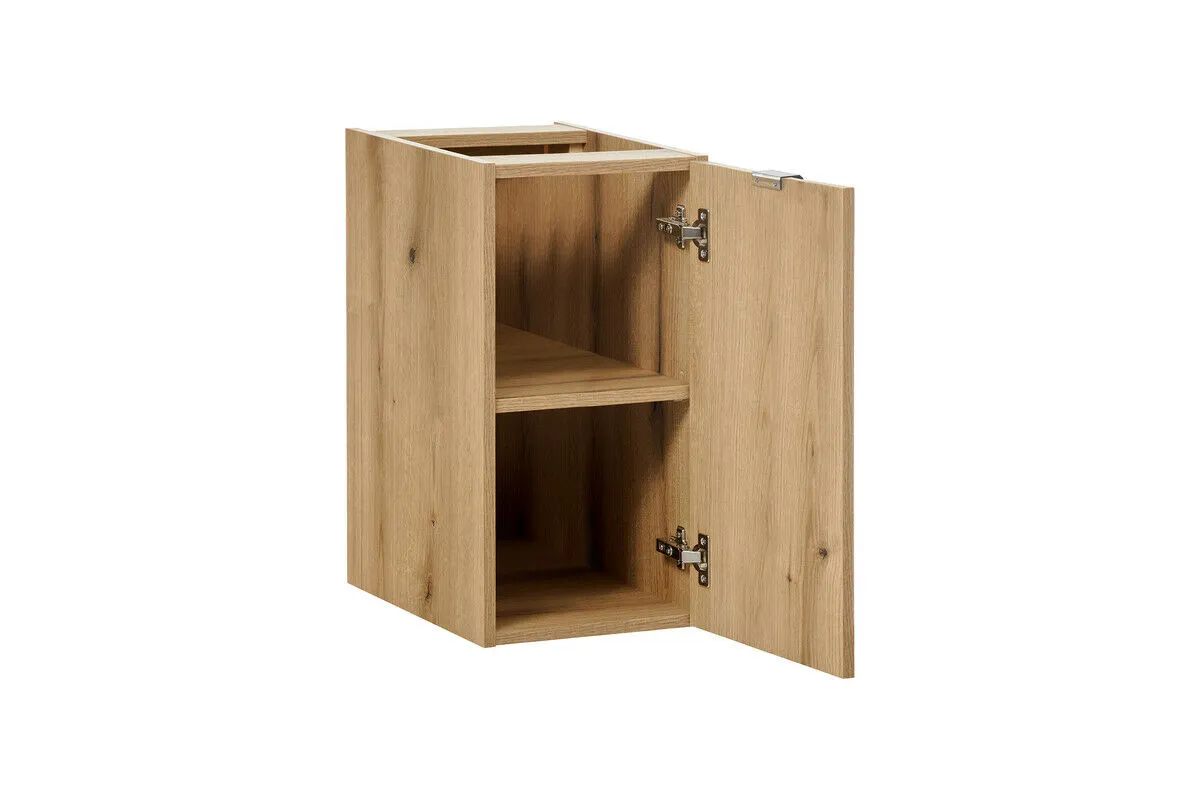 BA-VL100677-3 Balta 30 cm spintelė su viena durele ir lentynomis