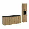 Komplektas 140cm su stalviršiu ir spintelė