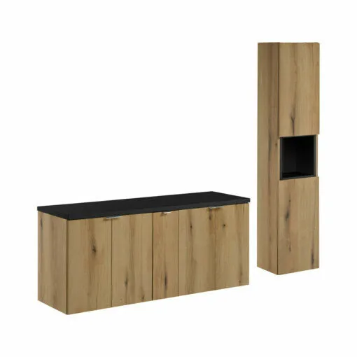 Komplektas 140cm su stalviršiu ir spintelė