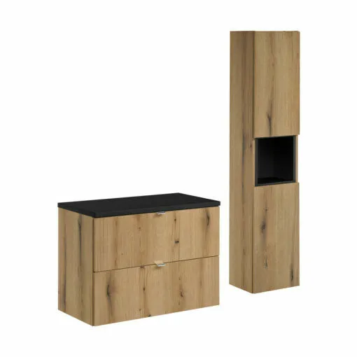 Komplektas 80cm su stalviršiu ir spintelė