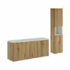 Komplektas 140cm su stalviršiu ir spintelė