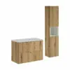 Komplektas 80cm su stalviršiu ir spintelė