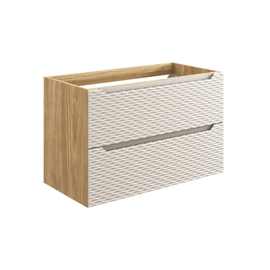 BA-VL100810-1 Spintelė praustuvei 90 cm 2 stalčiai