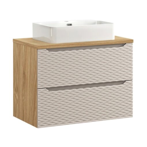 Komplektas 80cm su stalviršiu ir praustuvu Trust