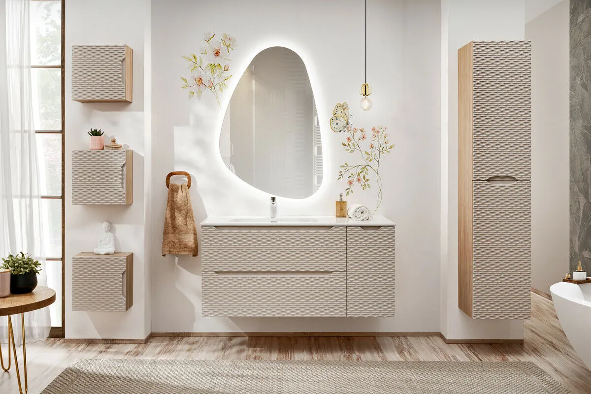 BA-VL100818-6 Aukšta spintelė su dviem durelėmis moderniam interjerui