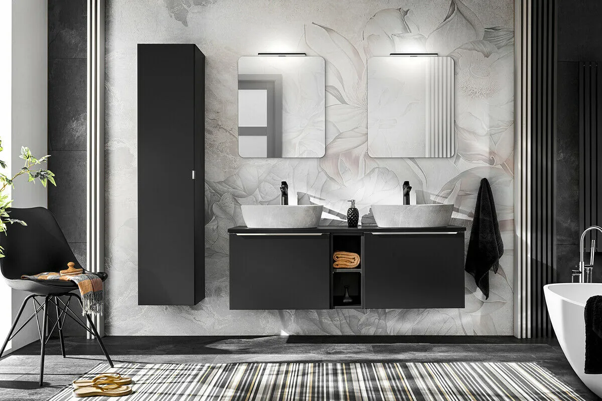 BA-VL100900-1 Komplektas 180cm praustuvais , spintelė i lustrami