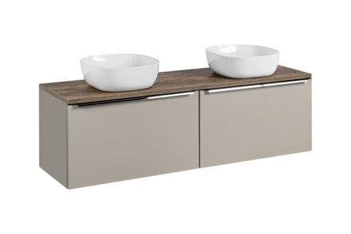 Komplektas 160cm su stalviršiu ir 2 praustuvais Smile