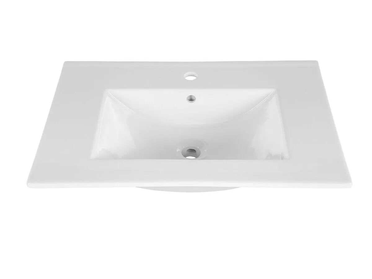 BA-VL100986-3 Modernus 60 cm praustuvas vonios kambariui su lygiu paviršiumi