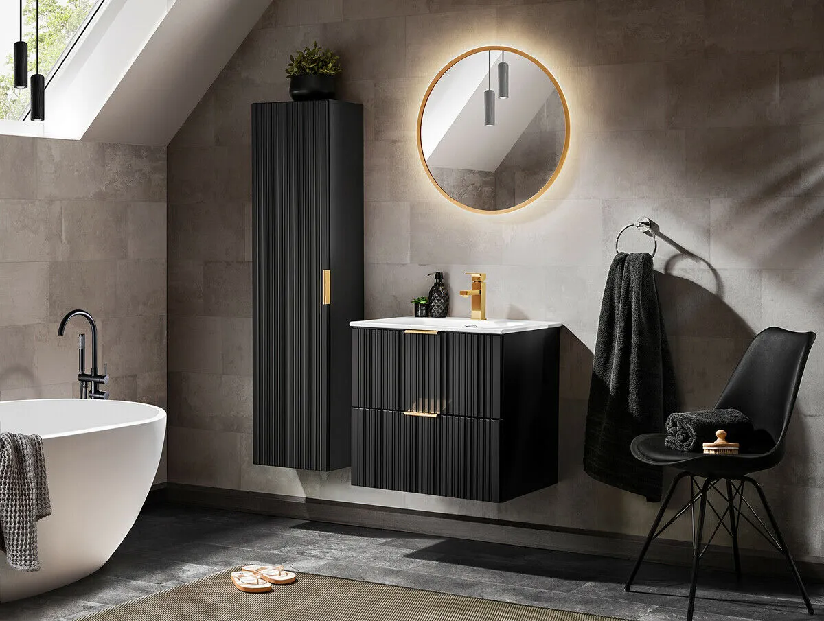 BA-VL101014-4 Modernus 90 cm praustuvas su elegantišku dizainu