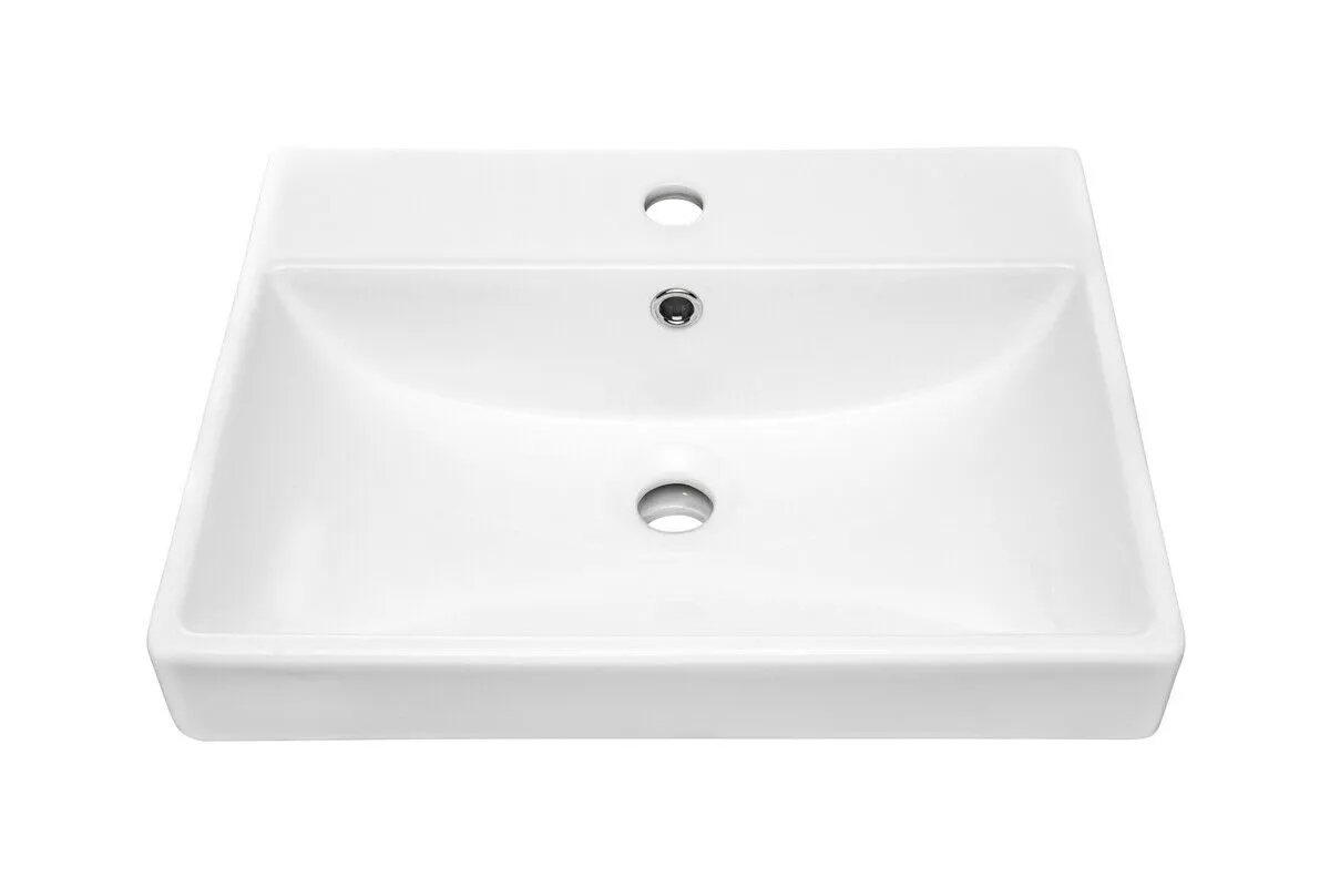 BA-VL101043-3 Baltas 50 cm praustuvas moderniam vonios kambariui