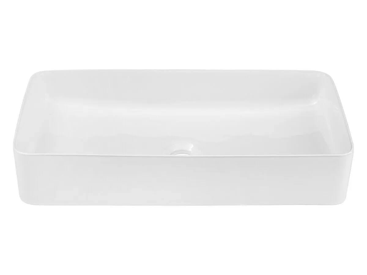 BA-VL101074-2 Modernus baltas praustuvas su elegantišku minimalistiniu dizainu