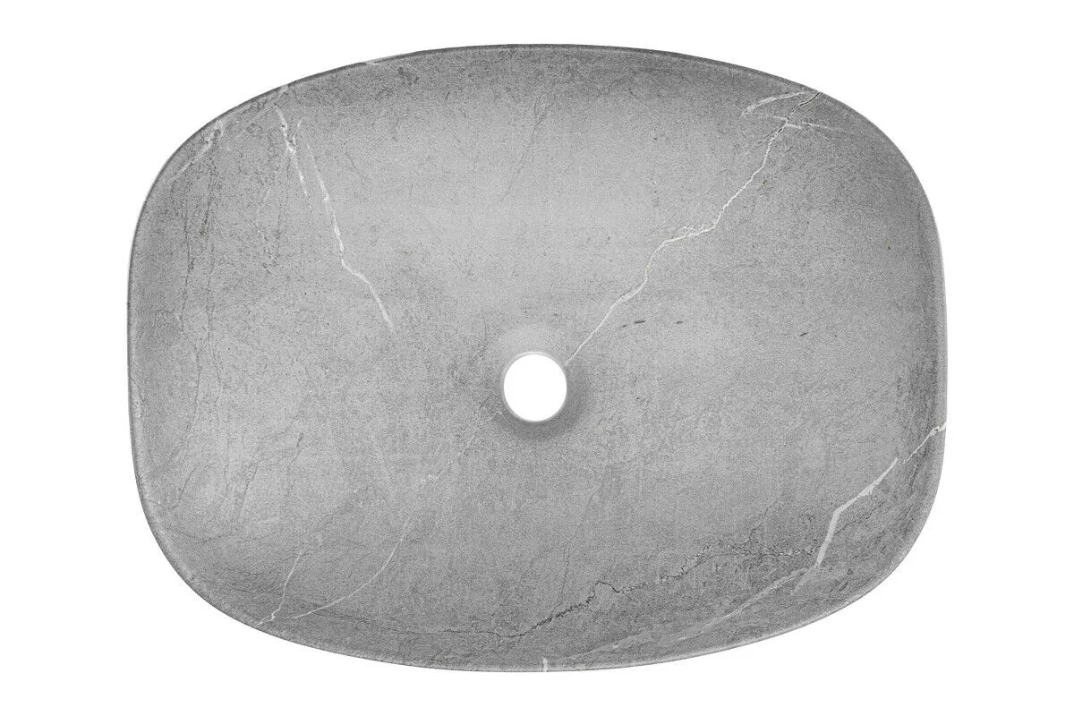 BA-VL101105-3 Modernus baltas praustuvas su elegantišku minimalistiniu dizainu