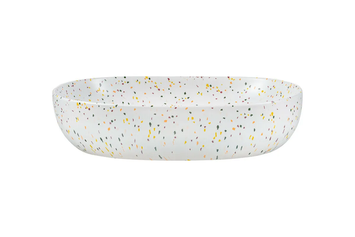 BA-VL101107-2 Modernus baltas praustuvas su elegantišku minimalistiniu dizainu