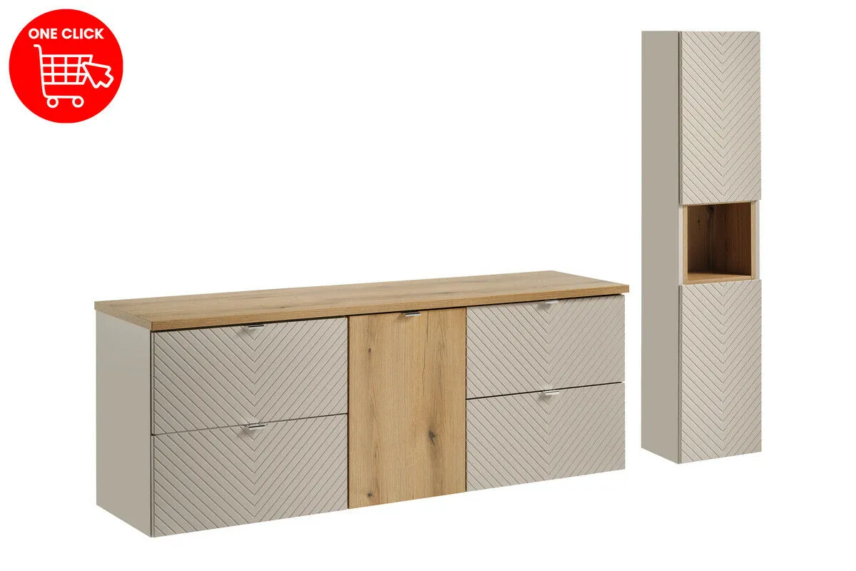 BA-VL101127-2 160 cm komplektas su stalviršiu moderniam interjerui