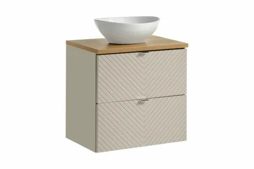 Komplektas 60 cm su stalviršiu ir praustuvas Lola