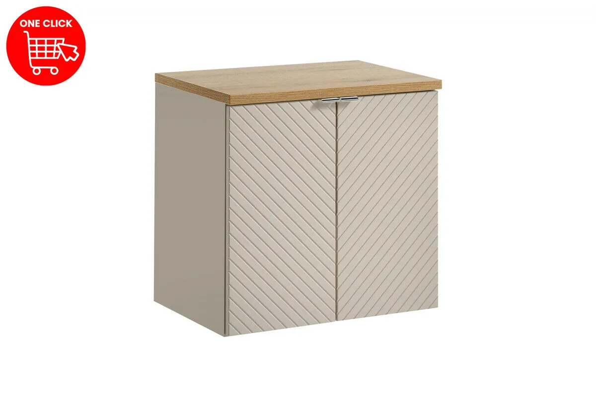 BA-VL101134-2 60 cm vonios komplektas su stalviršiu moderniam interjerui